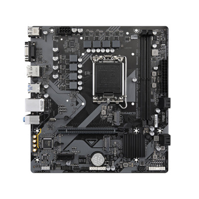 Материнская плата GIGABYTE B760M E, LGA1700, B760, PCIe4.0, 2xDDR5, D-SUB+HDMI+DP, 2xM.2, mATX