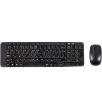 Клавиатура+мышь Logitech MK220 Wireless, 105 keys, EN/RU, 2xAAA, 1000DPI, 2xAA, 2.4 GHz USB, Черный