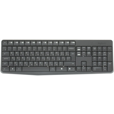 Клавиатура+мышь Logitech MK235 Wireless, 101 keys, EN/RU, 2xAAA, 1000DPI, 1xAA, 2.4 GHz USB, Черный Клавиатура+мышь Logitech MK235 Wireless, 101 keys, EN/RU, 2xAAA, 1000DPI, 1xAA, 2.4 GHz USB, Черный