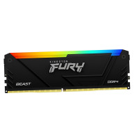 Модуль памяти Kingston Fury Beast RGB KF432C16BB12A/16WP DDR4 DIMM 16Gb 3200MHz CL16 Модуль памяти Kingston Fury Beast RGB KF432C16BB12A/16WP DDR4 DIMM 16Gb 3200MHz CL16
