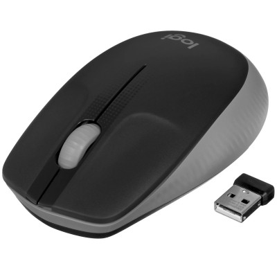 Мышь Logitech M190 Wireless, Оптическая, 1000DPI, 1xAA, USB, 2.4 GHz, Серый/Черный Мышь Logitech M190 Wireless, Оптическая, 1000DPI, 1xAA, USB, 2.4 GHz, Серый/Черный