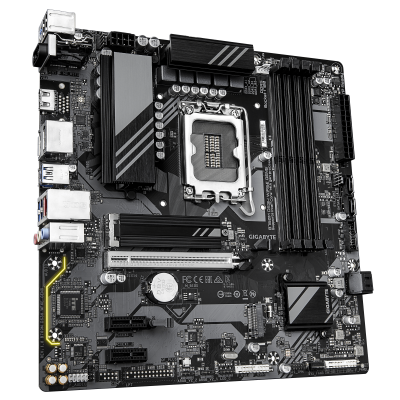 Материнская плата GIGABYTE B760M DS3H WF6E GEN5, LGA1700, 4xDDR5, PCIe5.0, HDMI+2xDP, 2xM.2, mATX