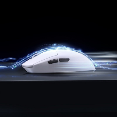 Мышь MCHOSE A7 Pro, White, PAW3395-26Kdpi, 500mAh, 2.4/BT/USB, 59g Мышь MCHOSE A7 Pro, White, PAW3395-26Kdpi, 500mAh, 2.4/BT/USB, 59g