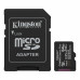 Карта памяти microSDXC 64GB, Kingston SDCS3/64GB, Canvas Select Plus Gen3, A1, V10, 100M/s, +adapter