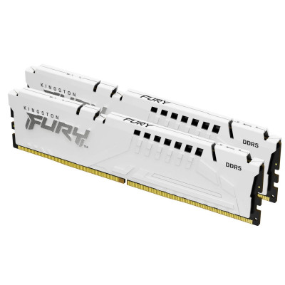 Модуль памяти Kingston Fury Beast White EXPO KF556C36BWEK2-32 DDR5 DIMM 32Gb KIT (2x16) 5600MHz CL36 Модуль памяти Kingston Fury Beast White EXPO KF556C36BWEK2-32 DDR5 DIMM 32Gb KIT (2x16) 5600MHz CL36