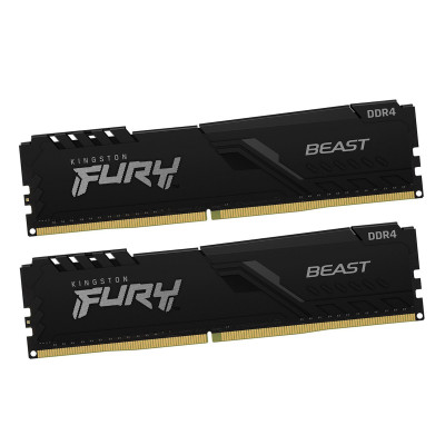 Модуль памяти Kingston Fury Beast KF432C16BBK2/16WP DDR4 DIMM 16Gb KIT (2x8) 3200 MHz CL16