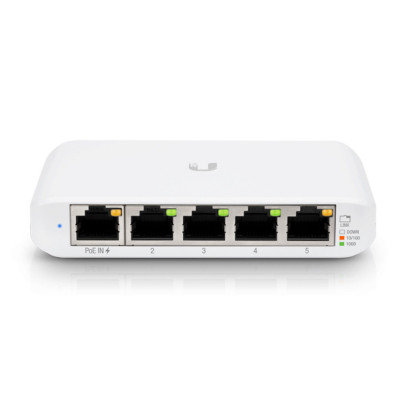 Коммутатор UBIQUITI USW Flex Mini, 5x1000Mbps, PoE in, USB-C power in, 2,5W Коммутатор UBIQUITI USW Flex Mini, 5x1000Mbps, PoE in, USB-C power in, 2,5W