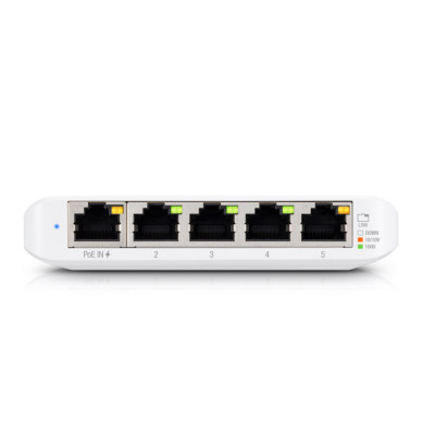 Коммутатор UBIQUITI USW Flex Mini, 5x1000Mbps, PoE in, USB-C power in, 2,5W Коммутатор UBIQUITI USW Flex Mini, 5x1000Mbps, PoE in, USB-C power in, 2,5W