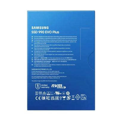 Твердотельный накопитель 4Tb SSD Samsung 990 EVO Plus, M.2 PCIe5.0, TBW 2400, R7250MB/s W6300MB/s