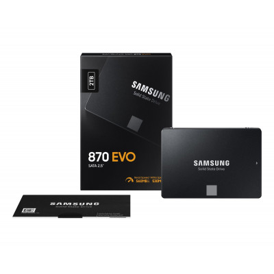 Твердотельный накопитель SSD 2Tb SATA 6Gb/s Samsung 870 EVO, TBW 1200, R560MB/s, W530MB/s