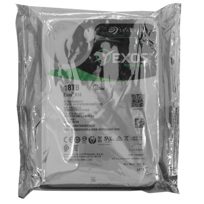 Жёсткий диск HDD 18 Tb SATA 6Gb/s Seagate Exos X18 ST18000NM001J 3.5