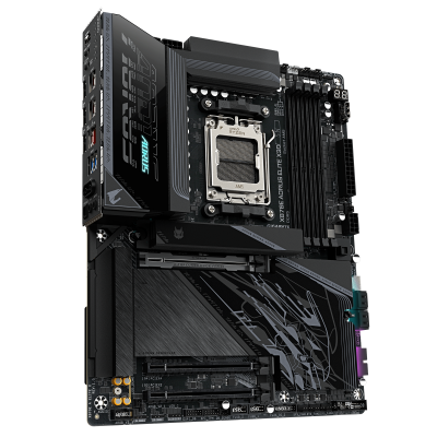 Материнская плата GIGABYTE X870E AORUS ELITE X, AM5, X870, 4xDDR5, 2xHDMI+2xUSB4,, 4xM.2, WiFi 7,ATX Материнская плата GIGABYTE X870E AORUS ELITE X, AM5, X870, 4xDDR5, 2xHDMI+2xUSB4,, 4xM.2, WiFi 7,ATX