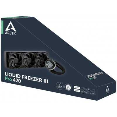 Водяное охлаждение ARCTIC Liquid Freezer III Pro 420 (Black), ACFRE00181A, S1851/1700/AMD4/5