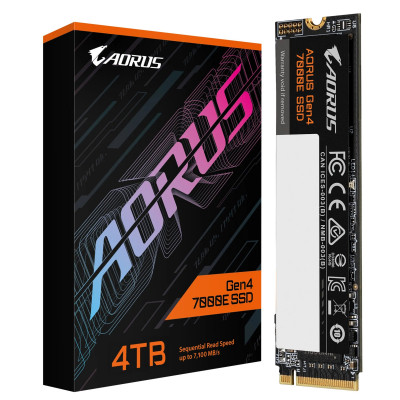 Твердотельный накопитель SSD 4Tb PCIe 4.0 GIGABYTE AG470E4TB AORUS Gen4 7000E 4TB, NVMe, M2 2280