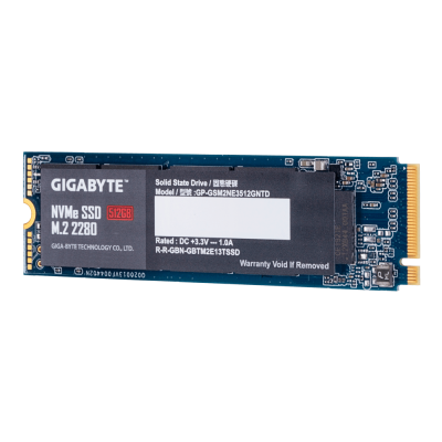 Твердотельный накопитель SSD 512Gb, PCIe3.0x4, GIGABYTE G3NVME512G, M.2 2280, NVMe1.3, R1900/W1200