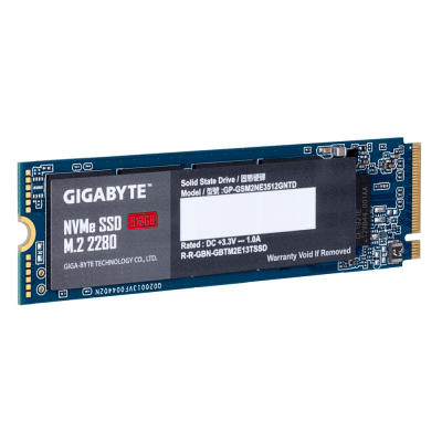 Твердотельный накопитель SSD 512Gb, PCIe3.0x4, GIGABYTE G3NVME512G, M.2 2280, NVMe1.3, R1900/W1200