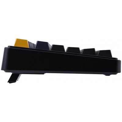 Клавиатура AULA F75, Thunder Black, Black+Dark Blue+Orange, Gray Wood V3, EN/RU/KZ, 2.4/BT/USB-C