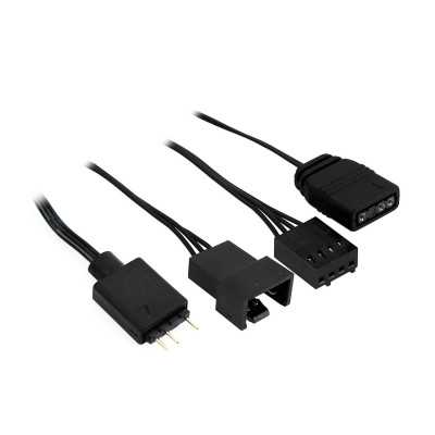 Кулер для корпуса ONVYX OFA12Ki, Black,120x120x25mm, Reverse Blade, RGB, 600-1200RPM, 3pin+4pin