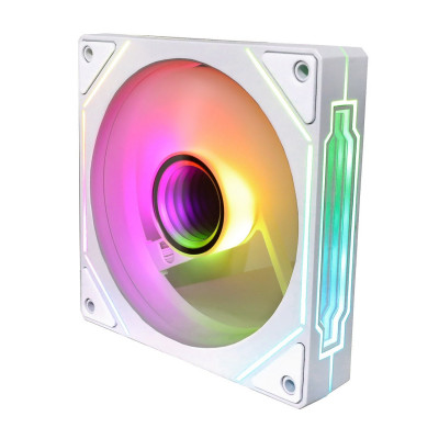 Кулер для корпуса ONVYX OFA12W, White, 120x120x25mm, Standard Blade, RGB, 600-1200RPM, 3pin+4pin Кулер для корпуса ONVYX OFA12W, White, 120x120x25mm, Standard Blade, RGB, 600-1200RPM, 3pin+4pin