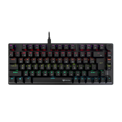 Клавиатура Meetion MK006 Pro Black, Mechanical, Red switch, 81 keys EN/RU/KZ, Cable USB-C