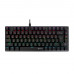 Клавиатура Meetion MK006 Pro Black, Mechanical, Red switch, 81 keys EN/RU/KZ, Cable USB-C