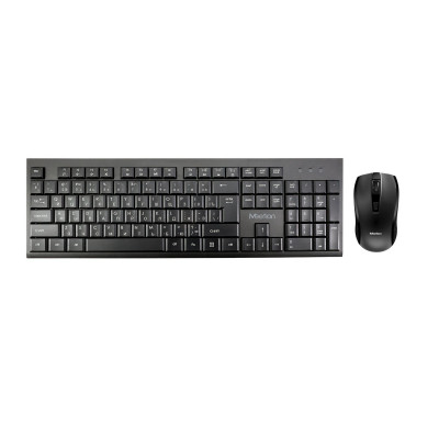 Клавиатура+мышь Meetion C4120Little Black, Wireless, Membrane, 104 keys EN/RU/KZ, 1xAAA, 1xAA, 2.4G