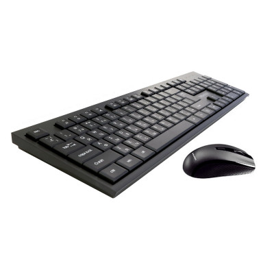 Клавиатура+мышь Meetion C4120Little Black, Wireless, Membrane, 104 keys EN/RU/KZ, 1xAAA, 1xAA, 2.4G