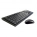 Клавиатура+мышь Meetion C4120Little Black, Wireless, Membrane, 104 keys EN/RU/KZ, 1xAAA, 1xAA, 2.4G