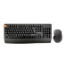 Клавиатура+мышь Meetion C4130 Black, Wireless, Membrane, 104 keys EN/RU/KZ, 2xAA, 2.4G