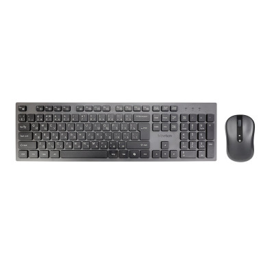 Клавиатура+мышь Meetion CW216 Black, Wireless, 105 keys, EN/RU/KZ, 2xAAA, 1xAA, 2.4 GHz USB