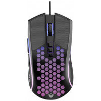 Мышь Meetion GM015 Black, Оптическая, 6400CPI, USB, 8 Button, кабель 1.8 м, Проводная
