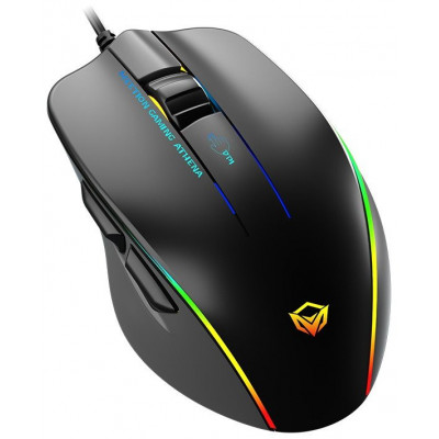 Мышь Meetion GM23_2023 Black, Оптическая, 12800DPI, USB, 6 Button, Проводная Мышь Meetion GM23_2023 Black, Оптическая, 12800DPI, USB, 6 Button, Проводная