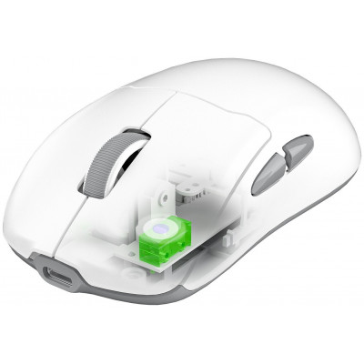 Мышь Meetion GW39 White Wireless, Оптическая, PAW3395, 26000DPI, 400mAh, 5 Button, USB, 2.4 GHz/BT