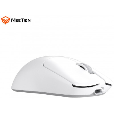 Мышь Meetion GW40 Pro White, Wireless, Оптическая, 7200DPI, 26000fps, 230mAh,6 Button,USB, 2.4GHz/BT Мышь Meetion GW40 Pro White, Wireless, Оптическая, 7200DPI, 26000fps, 230mAh,6 Button,USB, 2.4GHz/BT