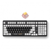 Клавиатура MCHOSE UT98-2, Black-White, Silent Peach V3 Switch, BT5.0/USB-C/2.4GHz, 10000mAh, Клавиатура MCHOSE UT98-2, Black-White, Silent Peach V3 Switch, BT5.0/USB-C/2.4GHz, 10000mAh,