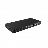 Коммутатор неуправляемый Reyee RG-ES126S-P V2, 24 x 10/100 PoE, 1Gb+1Gb/SFP Uplink , PoE 370W