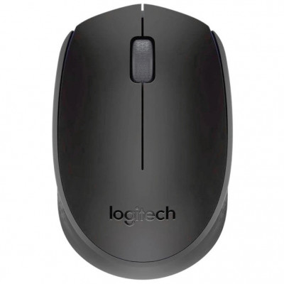 Мышь Logitech M171 Wireless, Оптическая, 1000DPI, 3-buttons, 1xAA, USB 2.4GHz, Черный