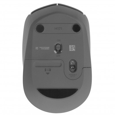 Мышь Logitech M171 Wireless, Оптическая, 1000DPI, 3-buttons, 1xAA, USB 2.4GHz, Черный