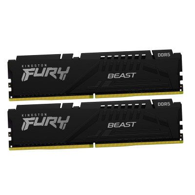 Модуль памяти Kingston Fury Beast Black EXPO KF556C36BBEK2-64 DDR5 DIMM 64Gb KIT(2x32) 5600MHz CL36
