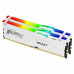 Модуль памяти Kingston Fury Beast White RGB EXPO, DDR5 DIMM 64Gb KIT (2x32Gb) 5600MHz CL36