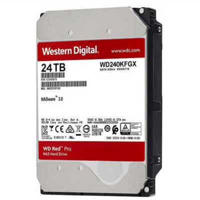 Жёсткий диск HDD 24Tb SATA 6Gb/s Western Digital Red Pro WD240KFGX 3.5
