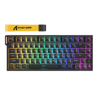 Клавиатура Attack Shark R82 HE Black, Magnetic, 75%, EN/RU/KZ, Wired USB-C, 8KHz, RGB