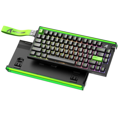 Клавиатура Attack Shark R85 HE Neon Green, 75%, Magnetic Purple Mandrel, EN/RU/KZ, Wired USB-C