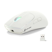 Мышь Attack Shark X5 White, PAW3212, 4000 DPI, 2.4/BT/USB-C, 4 Million Clicks, 300mAh, 49±3g Мышь Attack Shark X5 White, PAW3212, 4000 DPI, 2.4/BT/USB-C, 4 Million Clicks, 300mAh, 49±3g