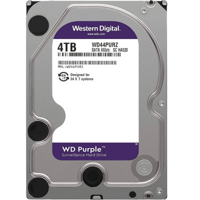 Жёсткий диск HDD 4 Tb SATA 6Gb/s Western Digital Purple WD44PURZ 3.5 Жёсткий диск HDD 4 Tb SATA 6Gb/s Western Digital Purple WD44PURZ 3.5