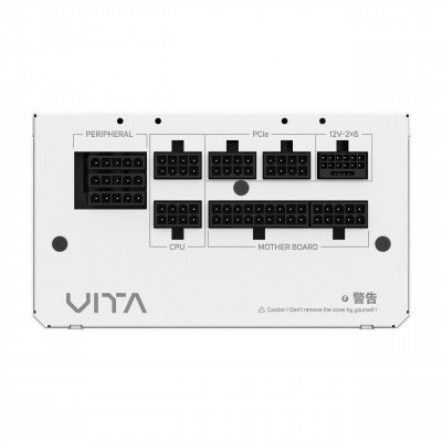 Блок питания FSP VITA-1000GM White, 1000W, 12cm, Modular, 80+ GOLD, Cybenetics GOLD, ATX3.1(PCIe5.1)