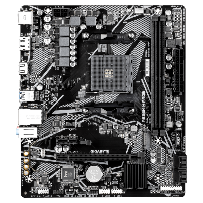 Материнская плата GIGABYTE A520M H ARGB, AM4, 2xDDR4, PCIe3.0, HDMI+DP, 4xSATA, 1xM.2, GLAN, mATX
