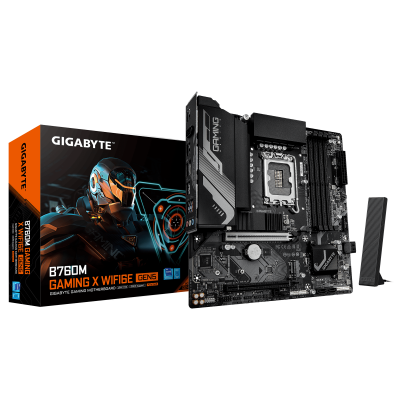 Материнская плата GIGABYTE B760M GAMING X WIFI6E GEN5, LGA1700, 4xDDR5, HDMI+DP, 2xM.2, mATX