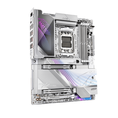 Материнская плата GIGABYTE X870E AORUS MASTER X3D ICE, AM5, 4xDDR5, PCIe5.0, HDMI+2xUSB4, 2xM.2, ATX Материнская плата GIGABYTE X870E AORUS MASTER X3D ICE, AM5, 4xDDR5, PCIe5.0, HDMI+2xUSB4, 2xM.2, ATX