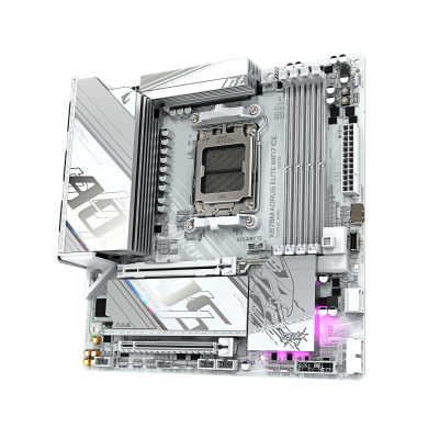 Материнская плата GIGABYTE X870M AORUS ELITE WF7 ICE, AM5, X870, 4xDDR5, 2xHDMI+2xUSB4, 2xM.2, mATX Материнская плата GIGABYTE X870M AORUS ELITE WF7 ICE, AM5, X870, 4xDDR5, 2xHDMI+2xUSB4, 2xM.2, mATX